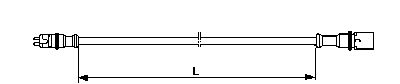 Кабель датчика ABS 2.3m