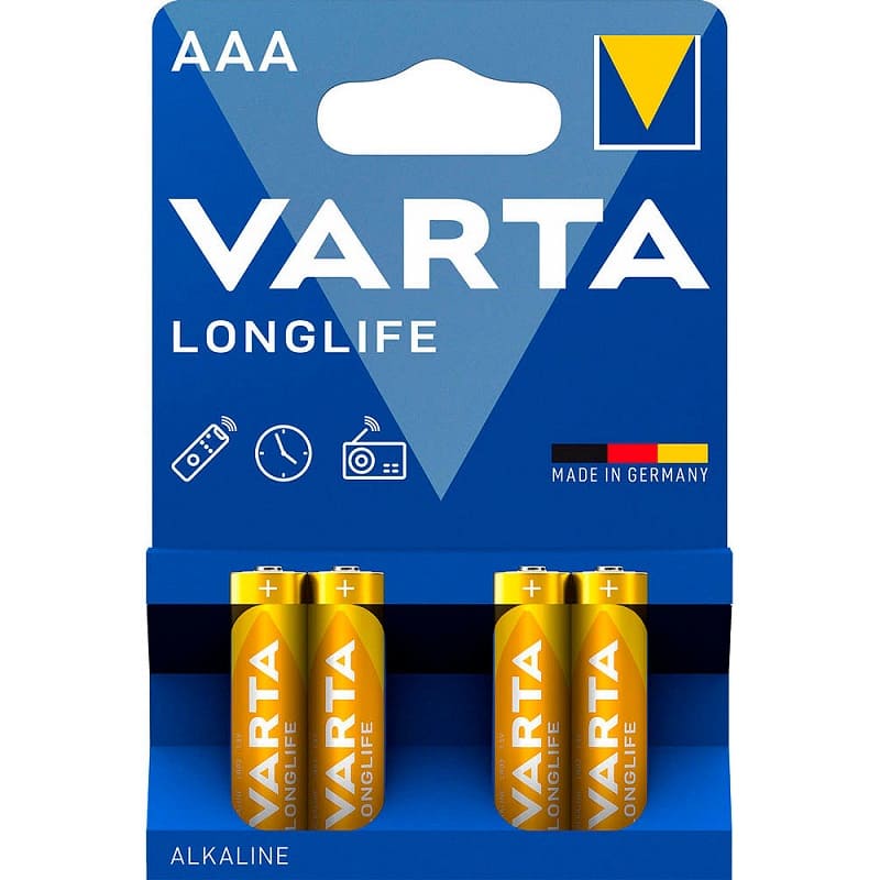 Батарейка Varta LR3/AAA Longlife Alkaline /B4/P10