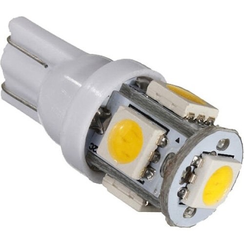 Лампа LED T10 5SMD W5W 12V WHITE 2шт. блістер