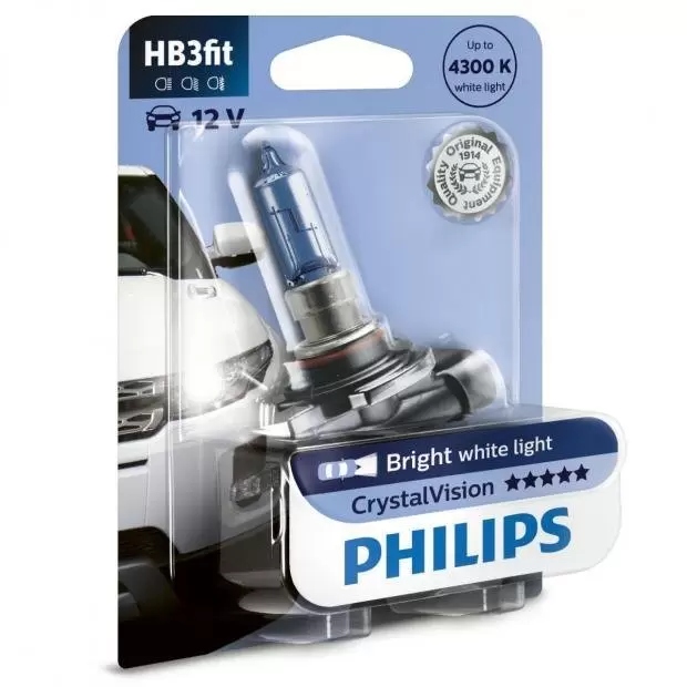 Лампа накаливания HB3 12V 60W P20d Cristal Vision 1шт blister 4300K