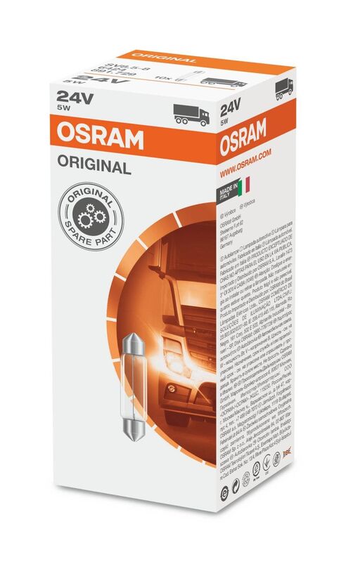 Лампа 41mm C5W 24V 5W SV8.5-8