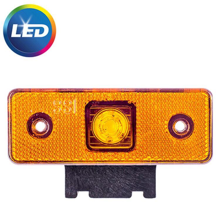 Фонарь габаритный желтый LED