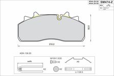 Колодки тормозные дисковые 29126