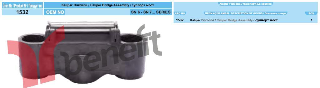 Корпус толкателей суппорта KNORR SN6,SN7