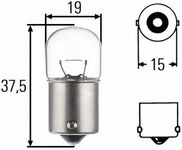 Лампа освещения R10W 12V 10W ВА15s