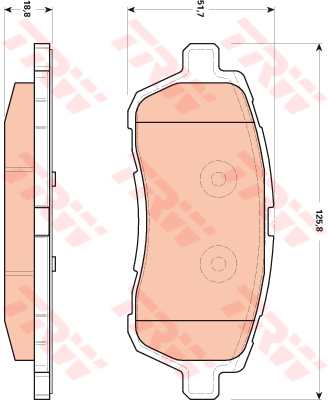 Колодка тормозная FORD Fiesta VI передняя