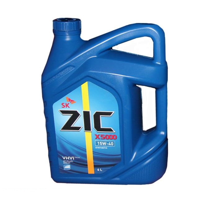 Масло моторное ZIC X5000 15W-40 (Канистра 6л)