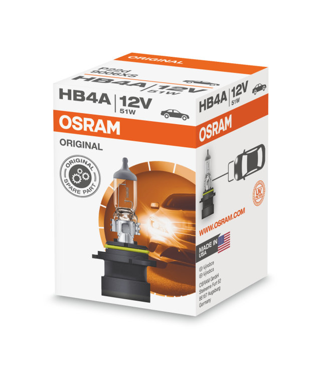 Лампа фарная HB4 12V 51W P22d
