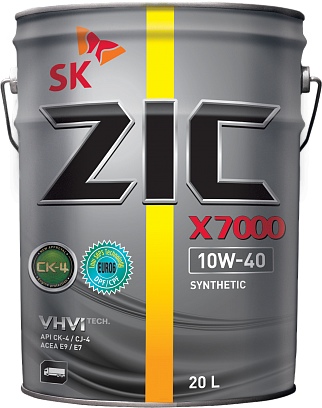 Масло моторное ZIC X7000 10W-40 (Канистра 20л)