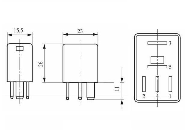 Реле поворотов 24v 10a