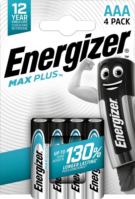 Батарейка Energizer LR6/AA Max Plus Alkaline /B4/P12