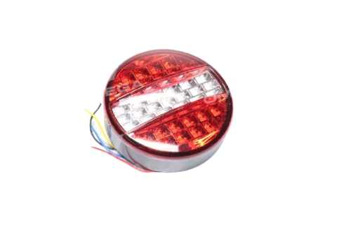 Фонарь задний круглый LED белый 24v