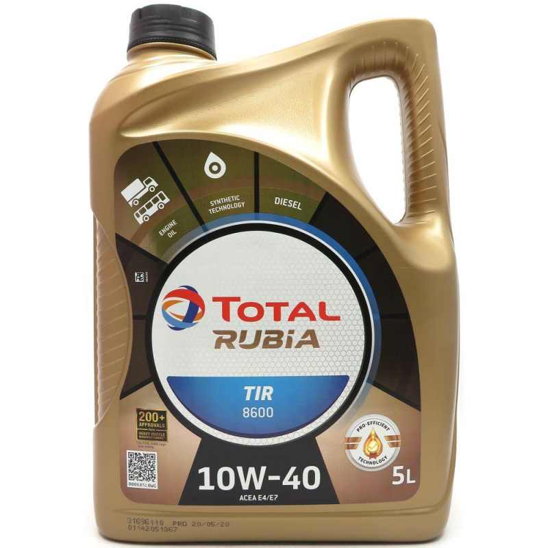 Масло TOTAL RUBIA TIR 8600 10W40 5L