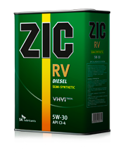 Масло моторное ZIC RV 5W-30 (Канистра 4л)