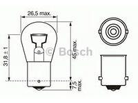 Лампа вспомогат. освещения РY21W 12V 21W