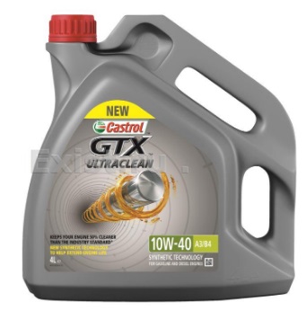 Масло моторное Castrol GTX ULTRA CLEAN 10W-40 A3/B4 (Канистра 4л)