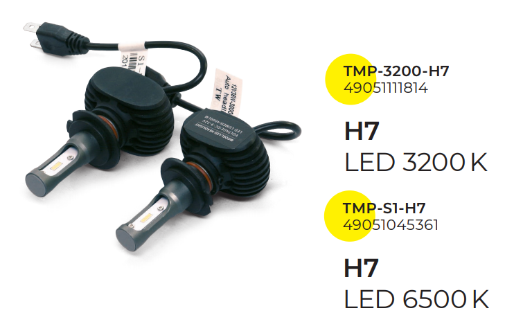 Лампы светодиодные H7 LED комплект 2шт