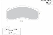 Колодка тормозная дисковые 29125