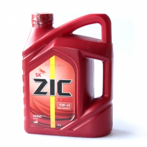 Масло моторное ZIC X3000 15W-40 (Канистра 4л)