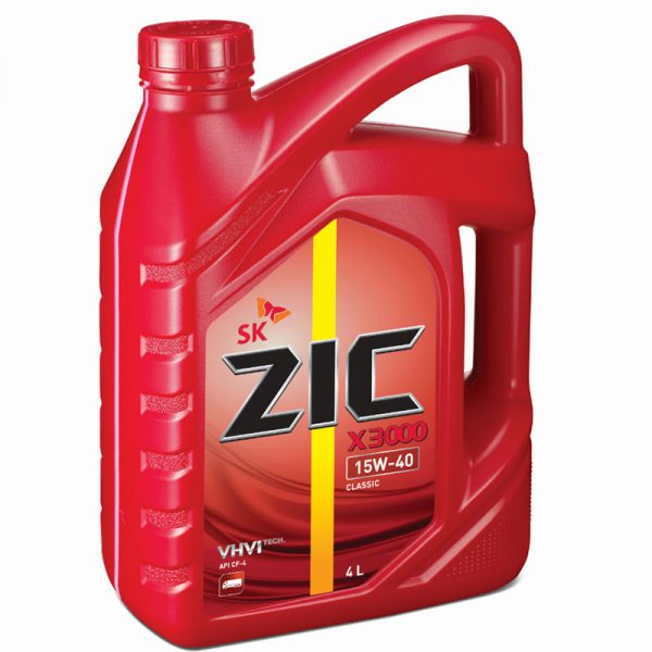Масло моторное ZIC X3000 15W-40 (Канистра 6л)