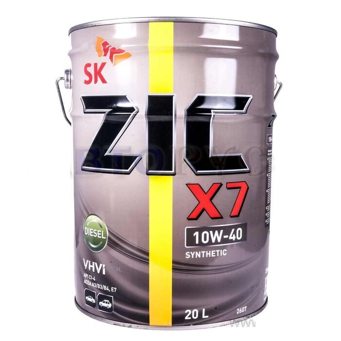 Масло моторное ZIC X7 10W-40 Diesel (Канистра 20л)