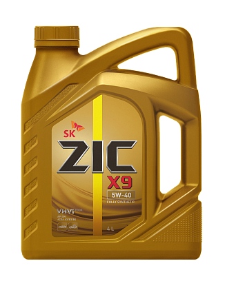 Масло моторное ZIC X9 5W-40 (Канистра 4л)