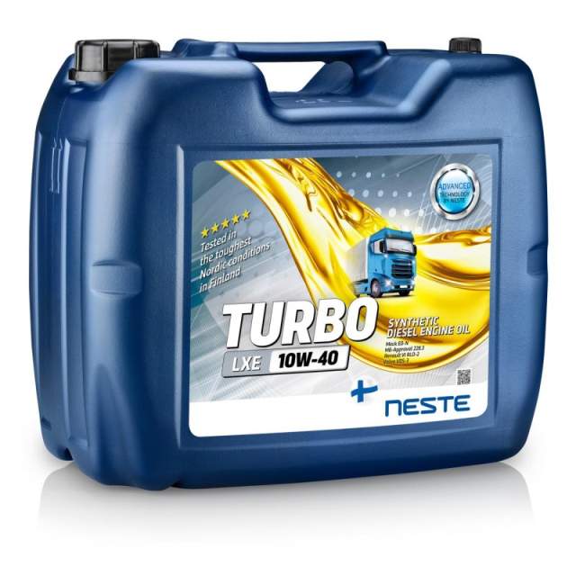Масло моторное Neste Turbo LXE 10W40 API CI-4/SL синтетическое, 20л/17кг