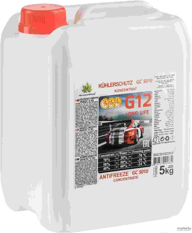 Антифриз концентрат G12 (красный) 5КГ