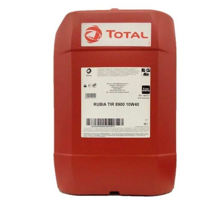 Масло TOTAL RUBIA TIR8900 10W-40 (DPF) 20л