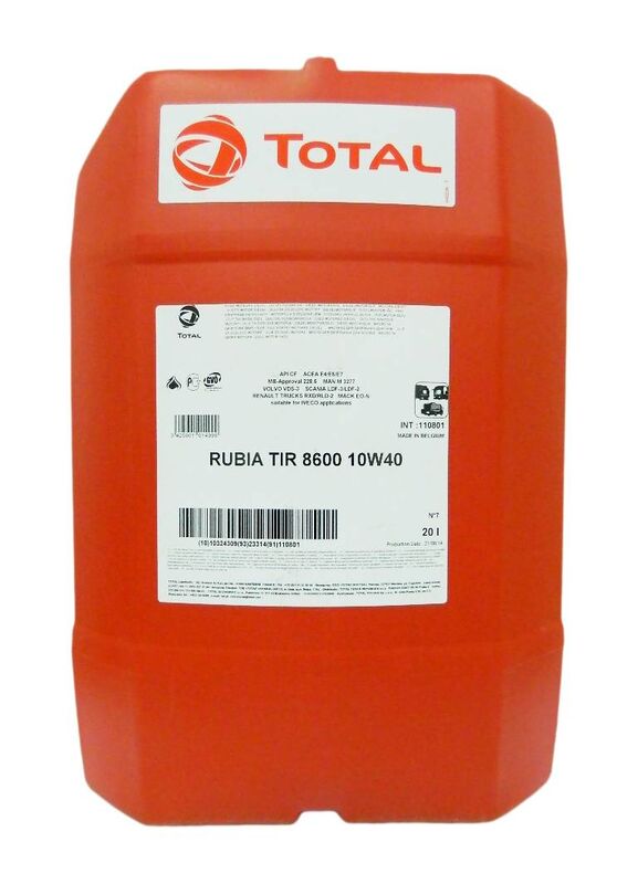 Масло TOTAL RUBIA TIR 8600 10W40 20L