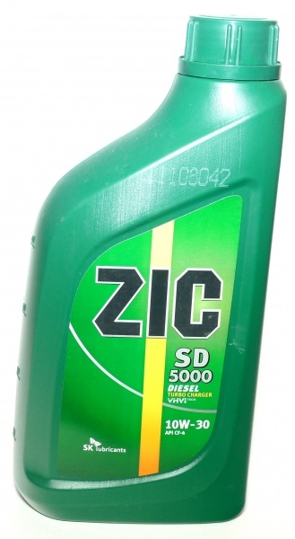 Масло моторное ZIC SD 5000 10W-30 (Канистра 1л) (132600)