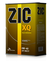 Масло моторное ZIC XQ 0W-40 (Канистра 4л)
