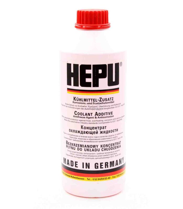 Антифриз HEPU RED G12 (-80C) (Канистра 1,5л) 