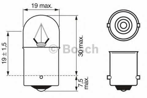 Лампочка 24v5w R5W