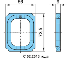 Пластина приварная 72,5*60*12