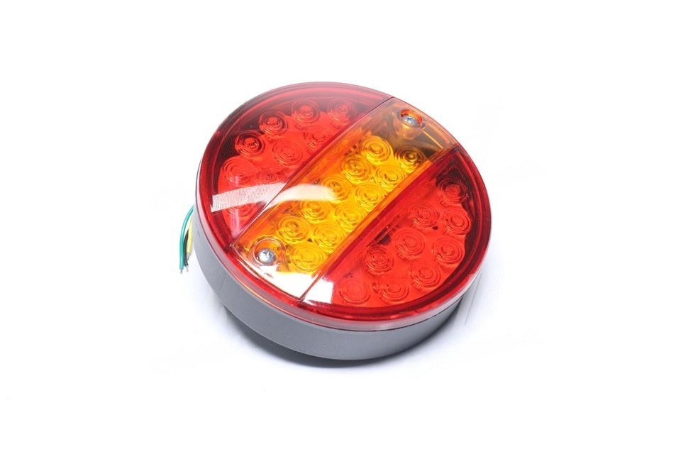Ліхтар задній круглий LED (червоний-жовтий) з покажчиком повороту