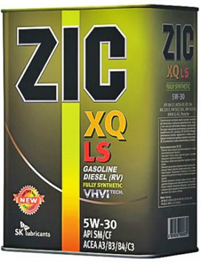 Масло моторное ZIC XQ LS 5W-40 (Канистра 4л)