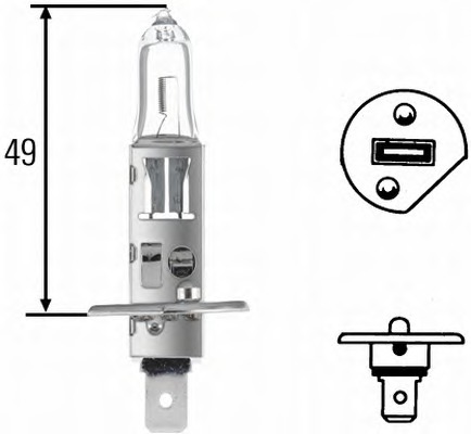 Лампа H1 24V 70W P14,5s Trucklight Plus 100