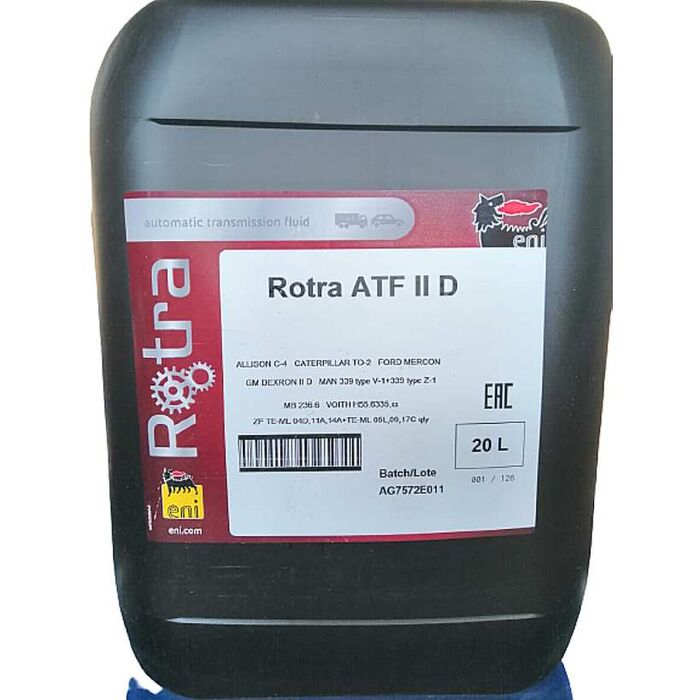 Масло трансмиссионное Eni Rotra ATF II D (20л)
