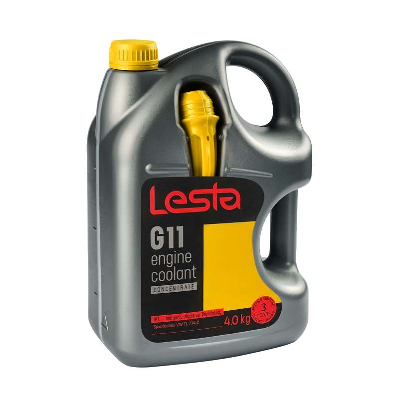 Антифриз LESTA G11 жовтий концентрат 4кг