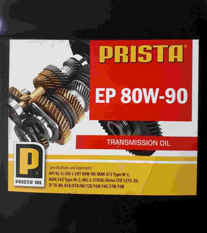 Масло трансмиссионное PRISTA EP 80W90 GL-5 (20L)