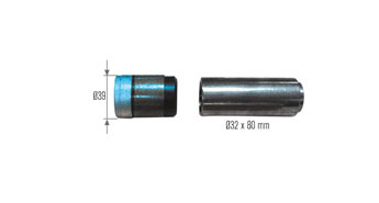 Ремкомплект суппорта направляющая+втулка короткая D=39mm FOR KNORR-BREMSE SN6../SN7..SERIE