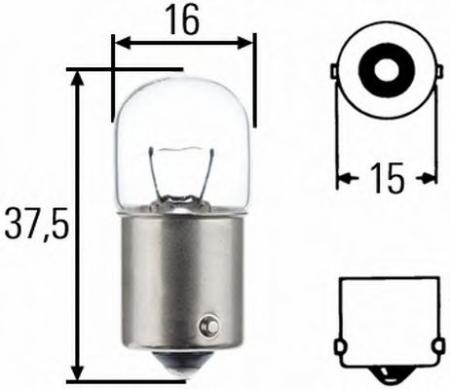Лампочка 24v5w R5W