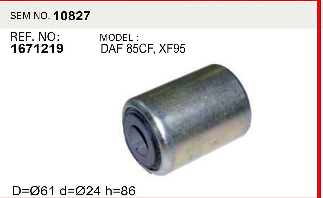 Сайлентблок 24.5x61x86mm ушка рессоры