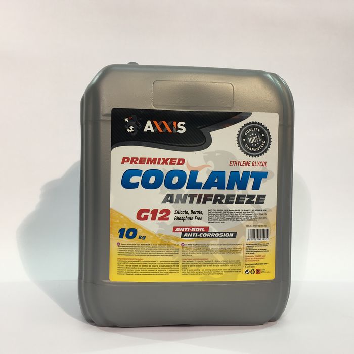Антифриз YELLOW G12 Сoolant 10L