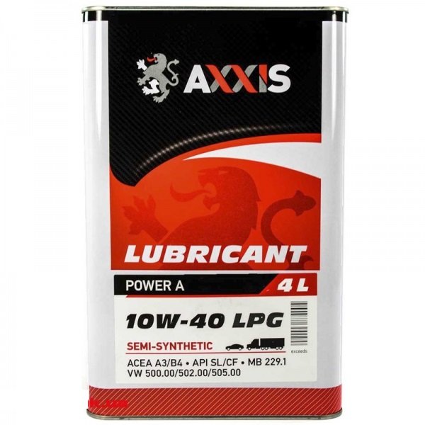 Масло моторное AXXIS 10W-40 LPG Power A (4л)