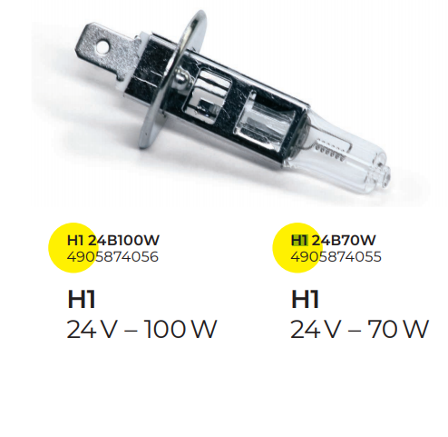Лампочка H1 70w 24v