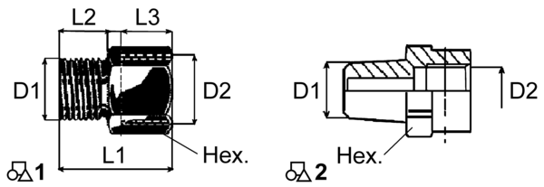 Фитинг М16*М22