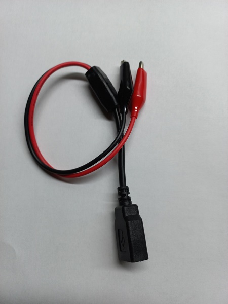 Зажим крокодил с USB, мама