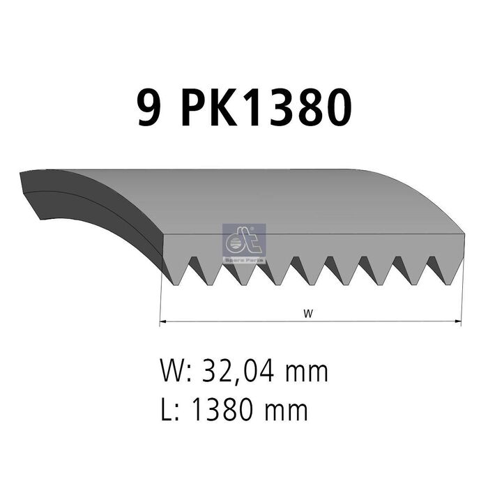 Ремень 9PK1380